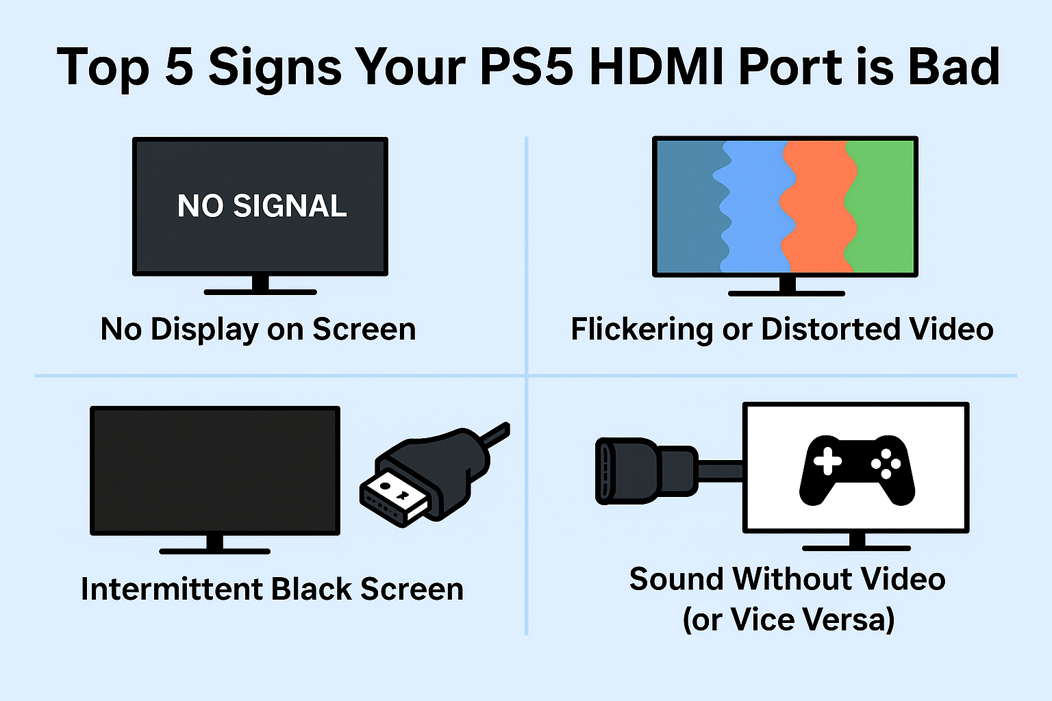 Top 5 Signs Your PS5 HDMI Port is Bad